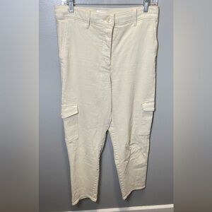 Aritzia‎ Wilfred Women's Cream Modern Cargo Pants Size 6